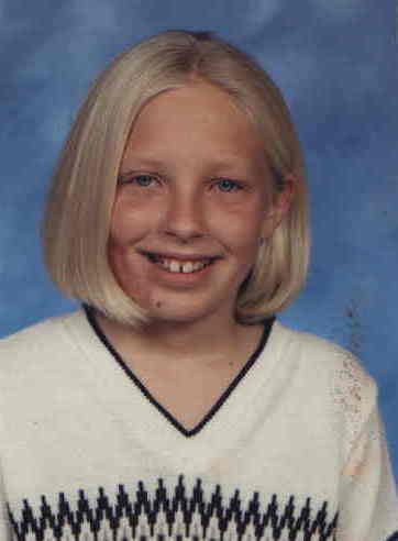 Kyrstin fourth grade 1998; Actual size=180 pixels wide